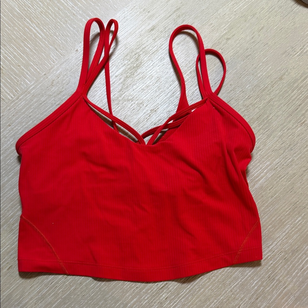 lululemon athletica Red Strappy Tank Top